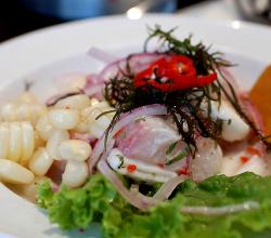 ceviche with aji limo